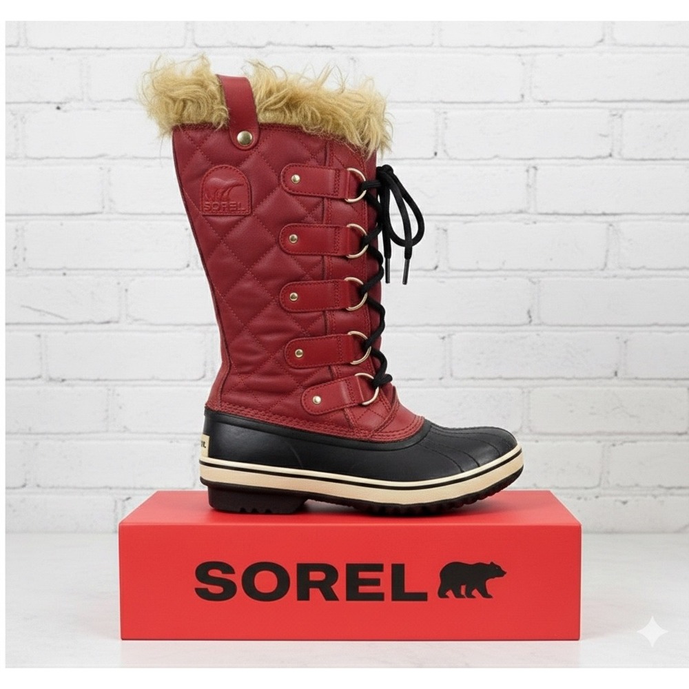 Sorel❄️ Womens 🔥Sz 6 Waterproof Insulated Boots Torfino II Snow Winter Red $225